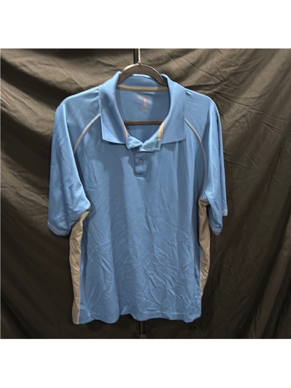 RedHead Sky Blue Polo with Gray Side Panels
